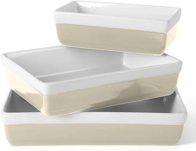 Martha Stewart Stewart 3 Piece Stoneware Bakeware Set