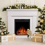 Jamfly Electric Fireplace Mantel Package