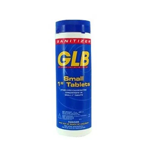 GLB Small 1" Stabilized Chlorine Tablets - 2 lb