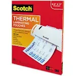 Scotch Thermal Laminating Pouches 100-Pack 8.9 x 11.4 Inches Letter