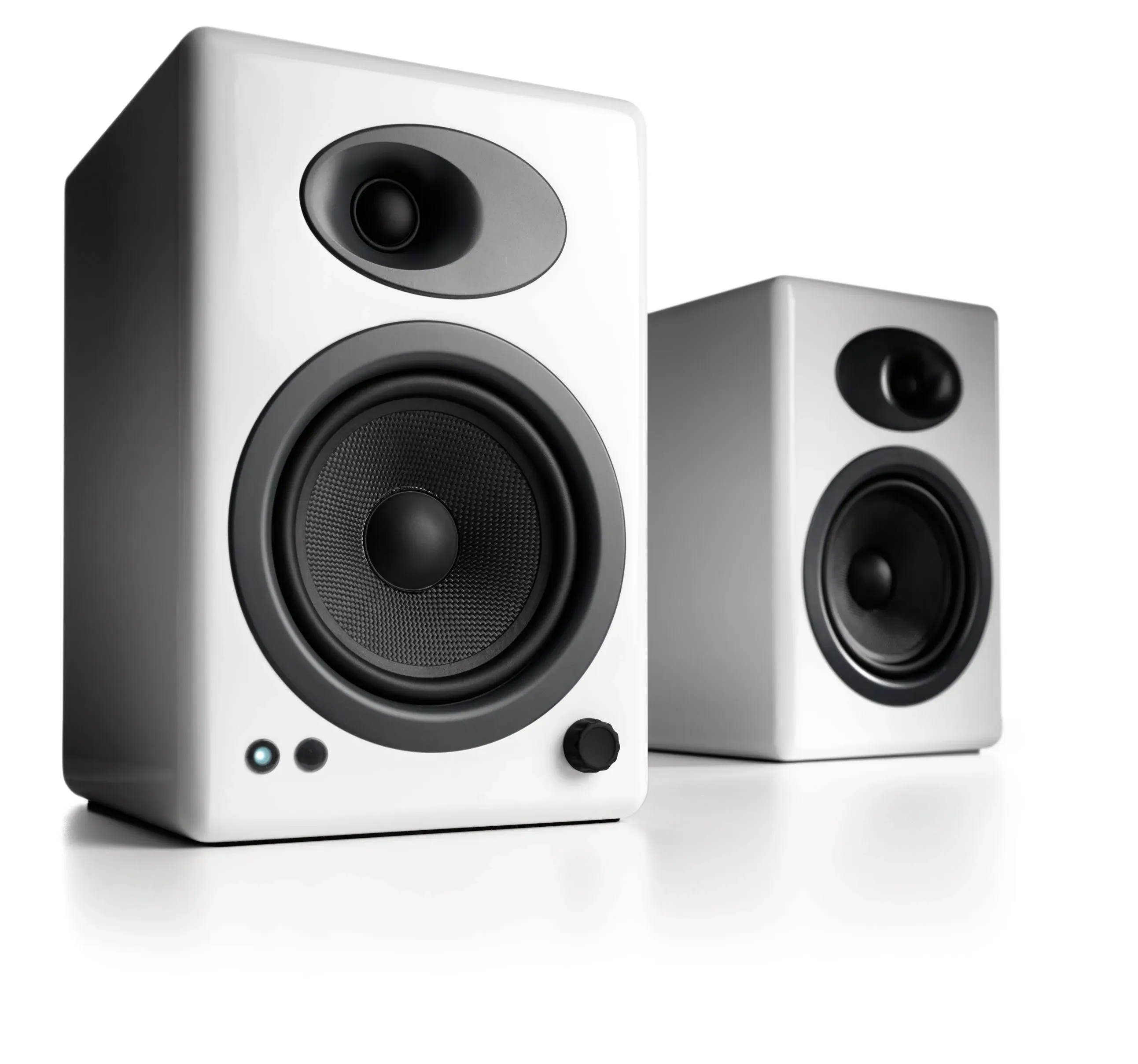 Audioengine A5+ Classic Powered Bookshelf Speakers - Pair (White)