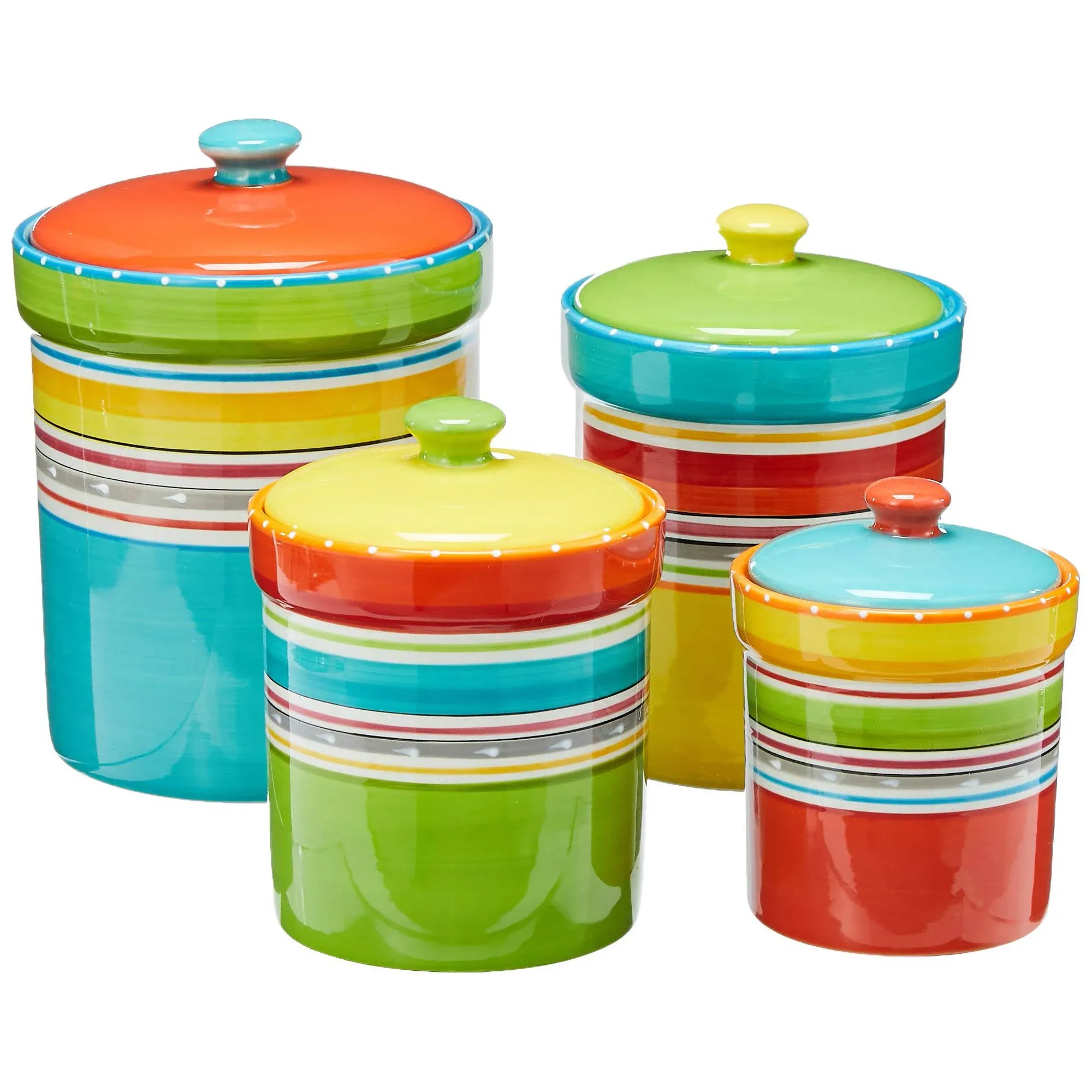 Certified International Mariachi 4 Piece Kitchen Canister Set