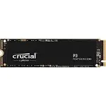 Crucial P3 500GB PCIe Gen3 3D NAND NVMe M.2 SSD, up to 3500MB/s - CT500P3SSD8