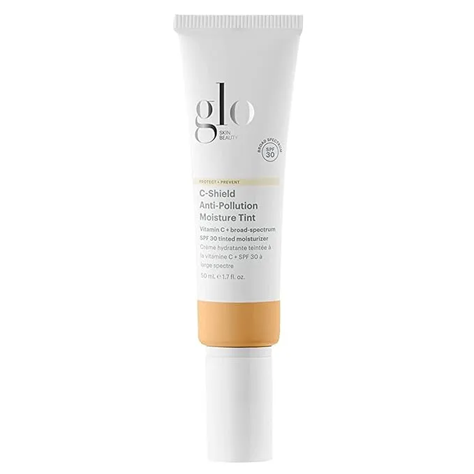 Glo Skin Beauty C-Shield Anti-Pollution Moisture Tint SPF 30 - Tinted Moisturizer for Face - Vitamin C + Broad Spectrum Protection, 1.7 Ounces (5W-Medium)