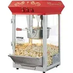 VEVOR Popcorn Popper Machine Countertop Popcorn Maker Red - 12oz