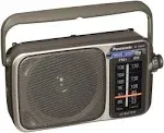 New Panasonic RF-2400D Portable FM/AM Radio 2-Band Receiver Silver