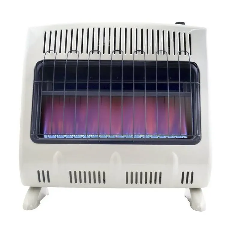 Mr. Heater 30,000 BTU Vent Free Blue Flame Propane Heater, White