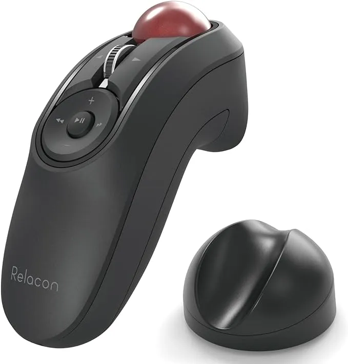 ELECOM Relacon Handheld Trackball Mouse Thumb Control 2.4GHz Wireless