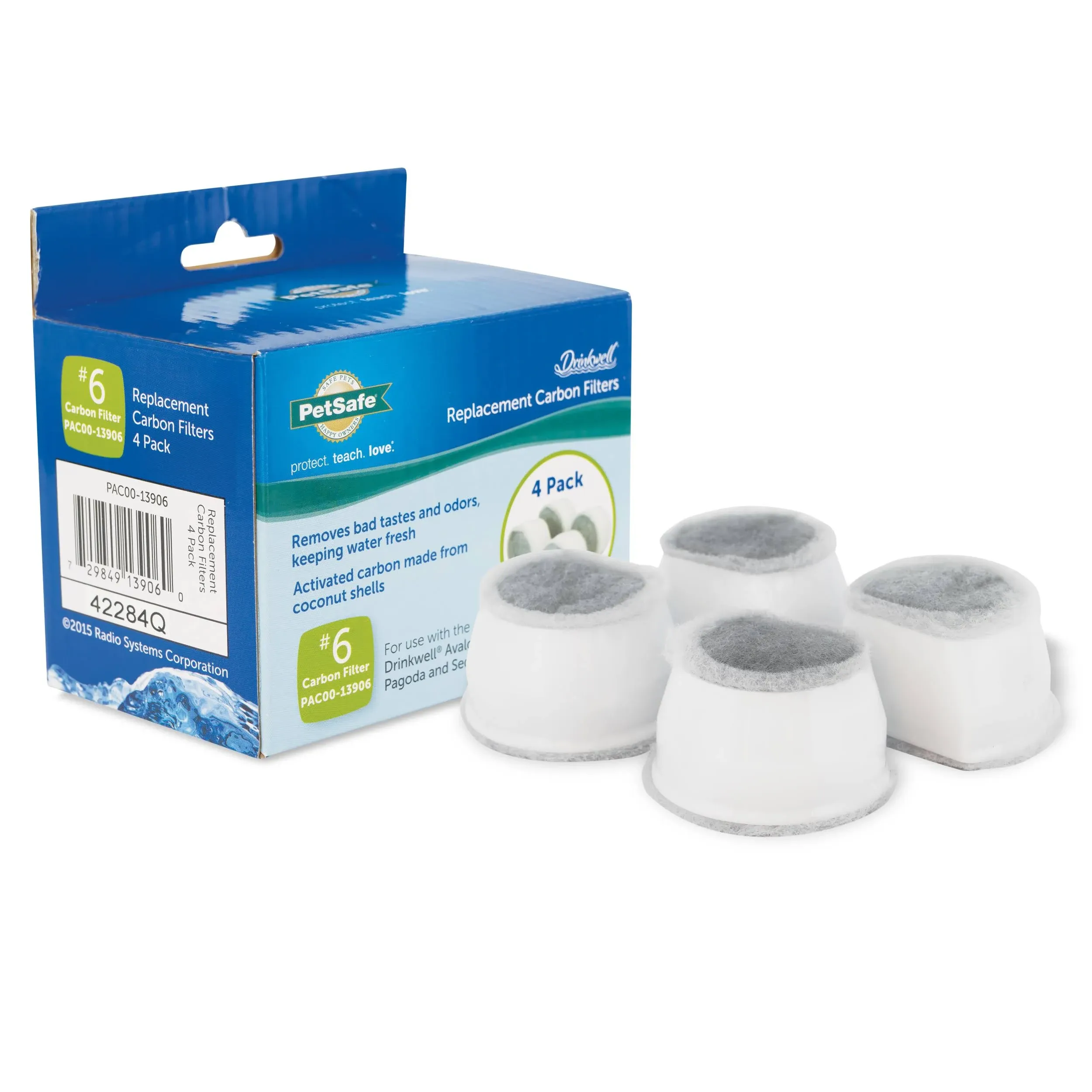 PetSafe 4-Pack Drinkwell Replacement Carbon Filters