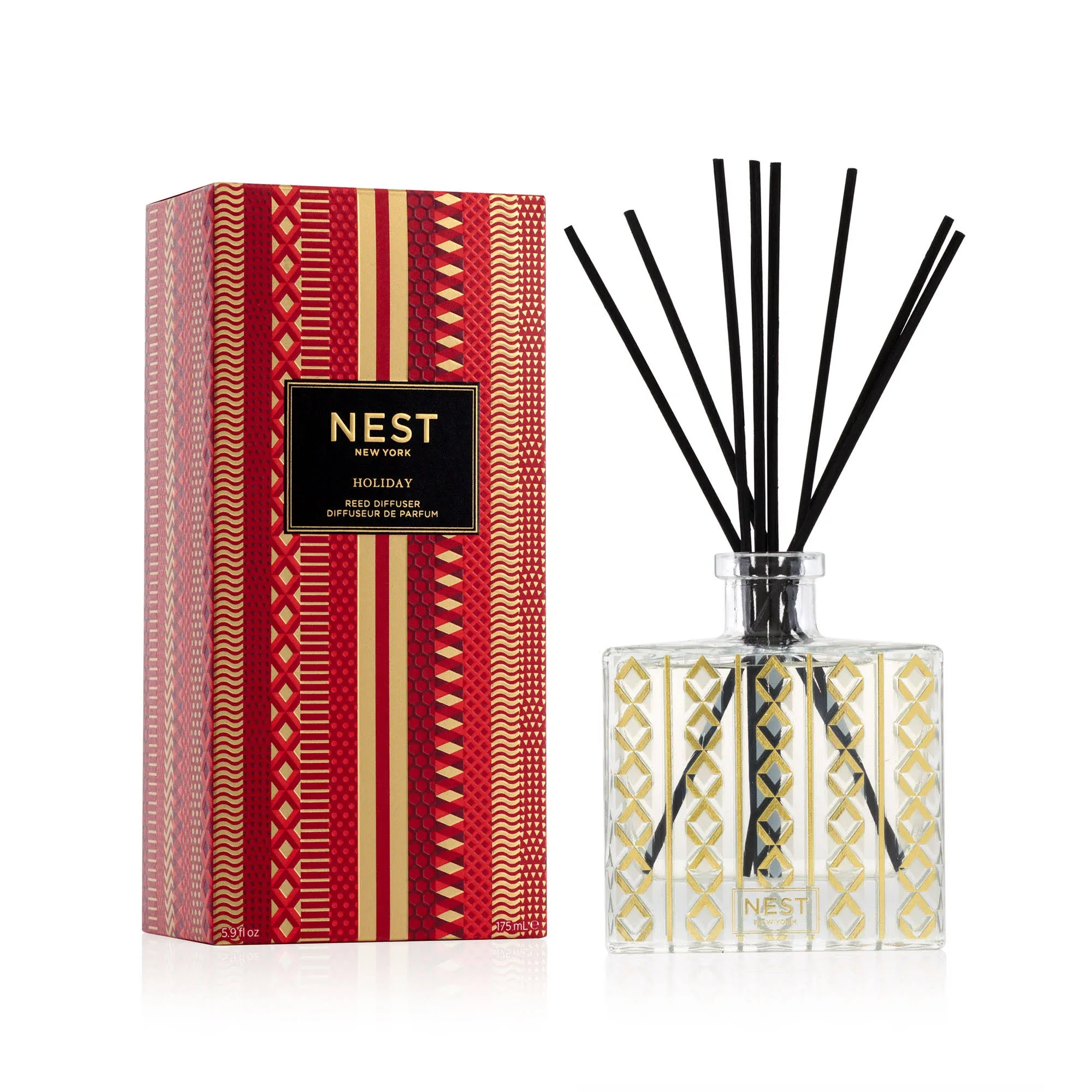 NEST Fragrances Reed Diffuser- Holiday , 5.9 fl oz