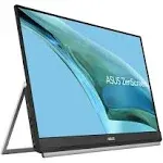 ASUS ZenScreen 24" (23.8" viewable) 1080P Portable USB-C Monitor (MB249C) - Full HD, IPS, Speakers, Multi-stand Design, Kickstand, C-clamp Arm, Partition Hook, Carrying Handle, Work From Home Monitor