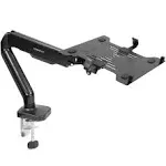 Mount-It! Height Adjustable Laptop Desk Mount, Black