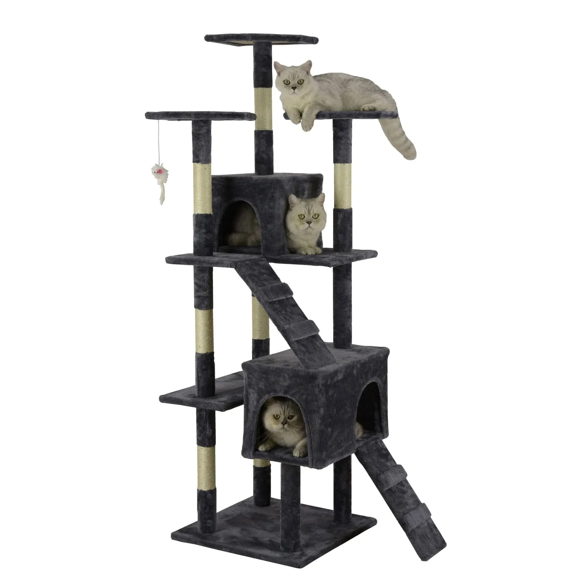 Go Pet Club 63 in. Economical Cat Tree with Sisal Scratching Posts