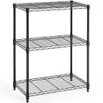 SsngygHme 3 Tier Shelves Storage Wire Shelf Unit Standing Adjustable Metal Shelves Organizer