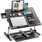 Laptop Bed Tray Desk,  X-Large Adjustable Laptop Table, Foldable Laptop Desk wit