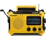 KA500 AM FM Shortwave Solar Crank Emergency Weather Alert Radio Yellow