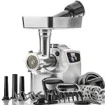 STX Magnum 1800 W Air Cooled Electric Meat Grinder, Stainless Steel