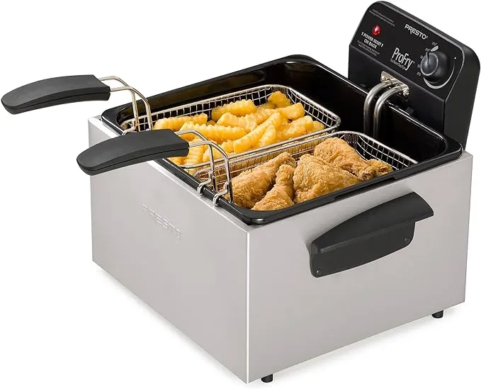 Presto Dual Basket ProFry Immersion Element Deep Fryer