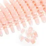 240Pcs 12 Sizes Natural French Short False Nails Acrylic Full Cover Fake Nails