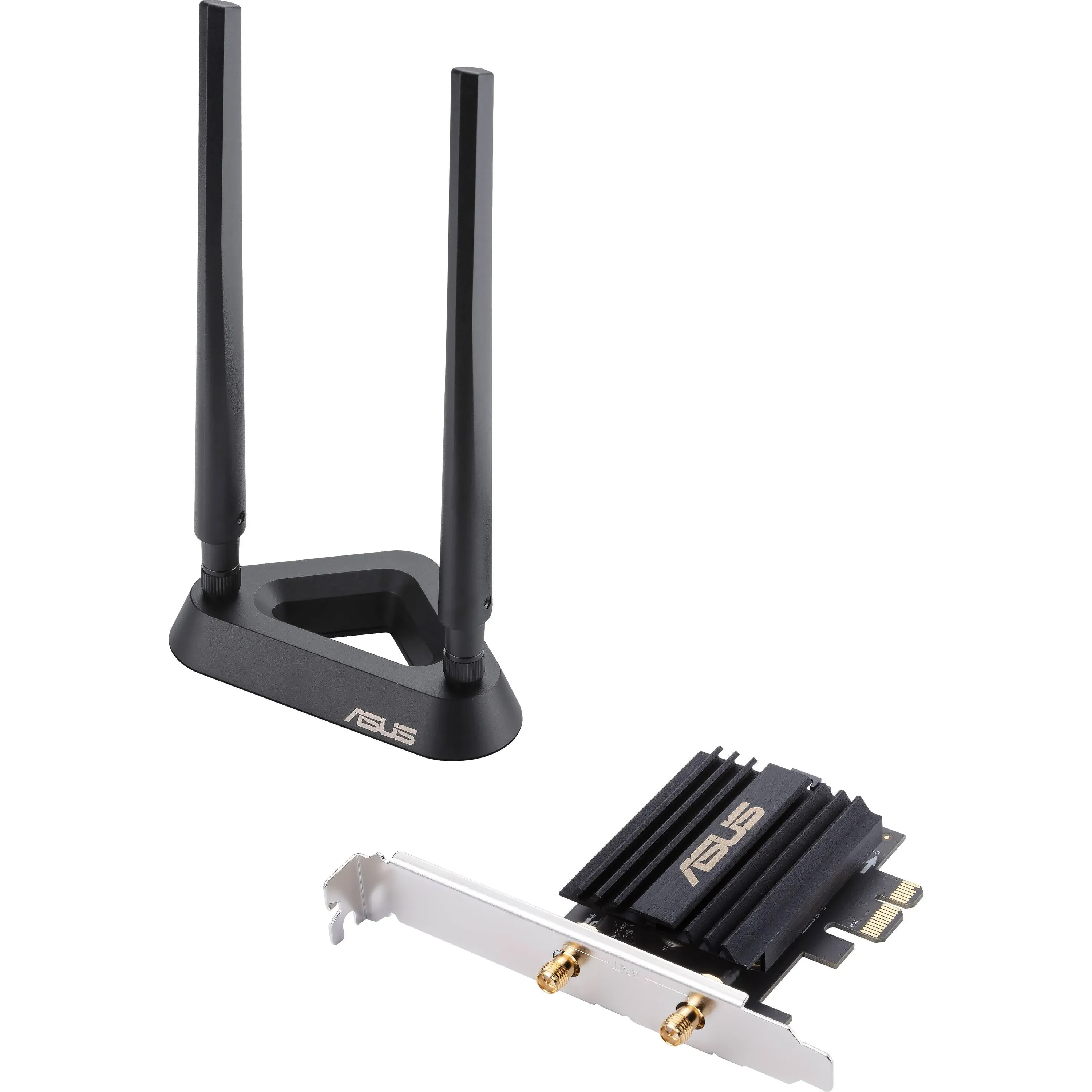 Asus AX3000 Wi-Fi 6 Dual-Band Wireless PCI-E Adapter with Bluetooth 5.0, Black