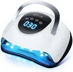 220W LED UV Light Dryer for Nails Gel Polish with 57 Lamp Beads 4 Timer Setting & LCD Touch Display Screen