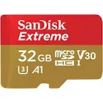 SanDisk SDSQXAF-032G-GN6GN 32GB Extreme 160Mb/s microSD Memory Card