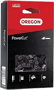 Oregon 72EXJ091G PowerCut 3/8" Skiptooth Saw Chain, 050" Gauge, 28 Inches, Silver