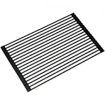 Kraus KRM-10BLACK Multipurpose Over Sink Roll-Up Dish Drying Rack, Black