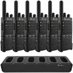 Cobra PX650-BCH6 6-Pack Professional Business 2 Way FRS Walkie Talkie Radios