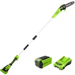 Greenworks 40V 8-Inch Cordless Polesaw, 2.0Ah Battery and Charger Included