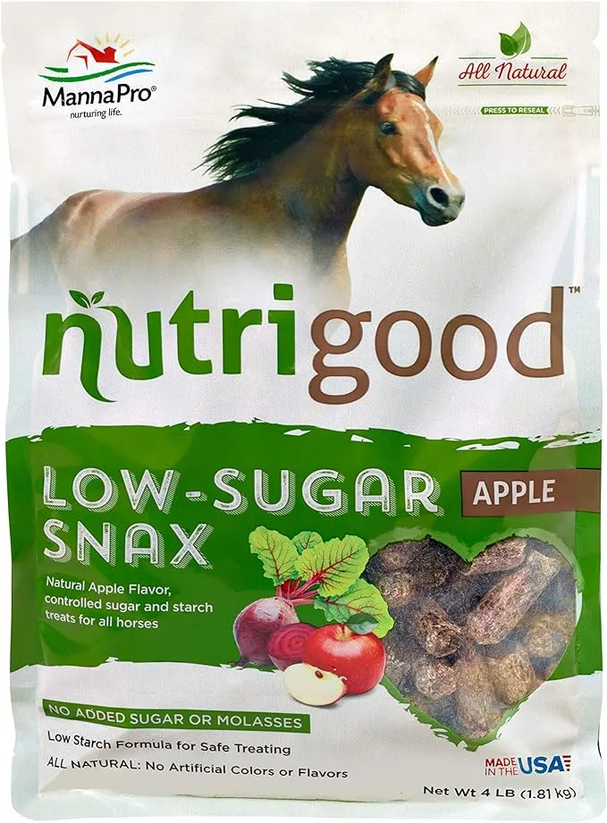 Manna Pro 4lb Nutrigood Low-Sugar Apple Snax