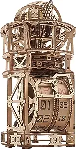 UGEARS Tourbillon Table Clock Kit - Sky Watcher 3D Wooden Puzzles Mechanical Clock Kit Idea DeskWood Clock Kits to Build - 3D Puzzles Model Kits for Adults