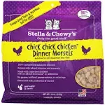 Stella & Chewy's Grain Free Chick Chick Chicken Dinner Morsels Freeze Dried Raw Cat Food