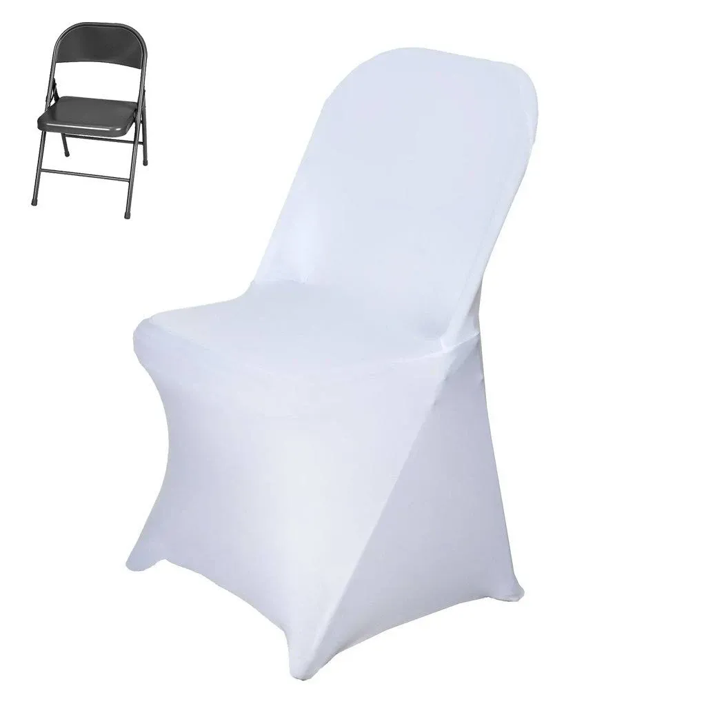 Efavormart 30 Pcs Stretchy Spandex Fitted Folding Chair Cover Dinning Event ...