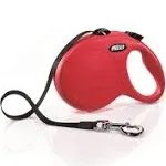 Flexi Classic Retractable Tape Dog Leash Red 16 ft Small