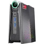 KAMRUI Mini Gaming PC AMD Ryzen 7 5700u 16GB Ram 512gb NVMe SSD Black