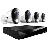 Night Owl 2-Way Audio 12 Channel DVR Security System with 1TB Hard Drive and 4 Wired 1080p Deterrence Cameras