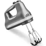 KitchenAid 6 Speed Hand Mixer with Flex Edge Beaters - Contour Silver