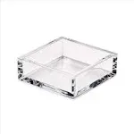 Caspari Acrylic Cocktail Napkin Holder - Clear