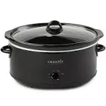 Crock-Pot SCV800-B, 8-Quart Oval Manual Slow Cooker, Black