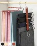 Pants Hangers Space Saving - European Beechwood Hangers for Clothes Hanger Or...