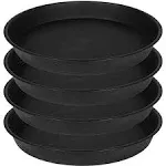 Bleuhome 4 Pack of 16 inch Plant Saucer 135 Base Heavy Duty Plastic Plant Tray for Pots Flower Water Trays for Indoors Bi