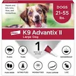 Elanco K9 Advantix Flea &amp; Tick Large Dog, 21-55 lbs, 2 Monthly Doses