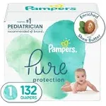 Pampers Pure Protection Diapers - Size 1 - 132 Count