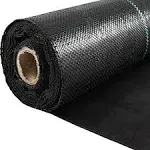 VEVOR Weed Barrier Fabric, Heavy Duty 4x100ft 5.8oz Woven Landscape Fabric, Garden Fabric Weed Barrier, Weed Control Fabric Ground Cover, Geotextile