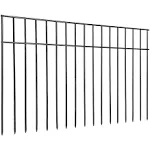 ADAVIN No Dig Fence Animal Barrier Fence, 5 Pack 24in(L)X 15in(H) Underground Garden Fencing with 1.5in Spacing, Dog Fence for The Yard Metal Fence