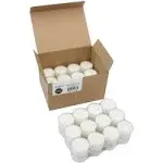 Stonebriar Bulk 48 Pack Unscented Smokeless Long Clear Cup Tea Light Candles ...