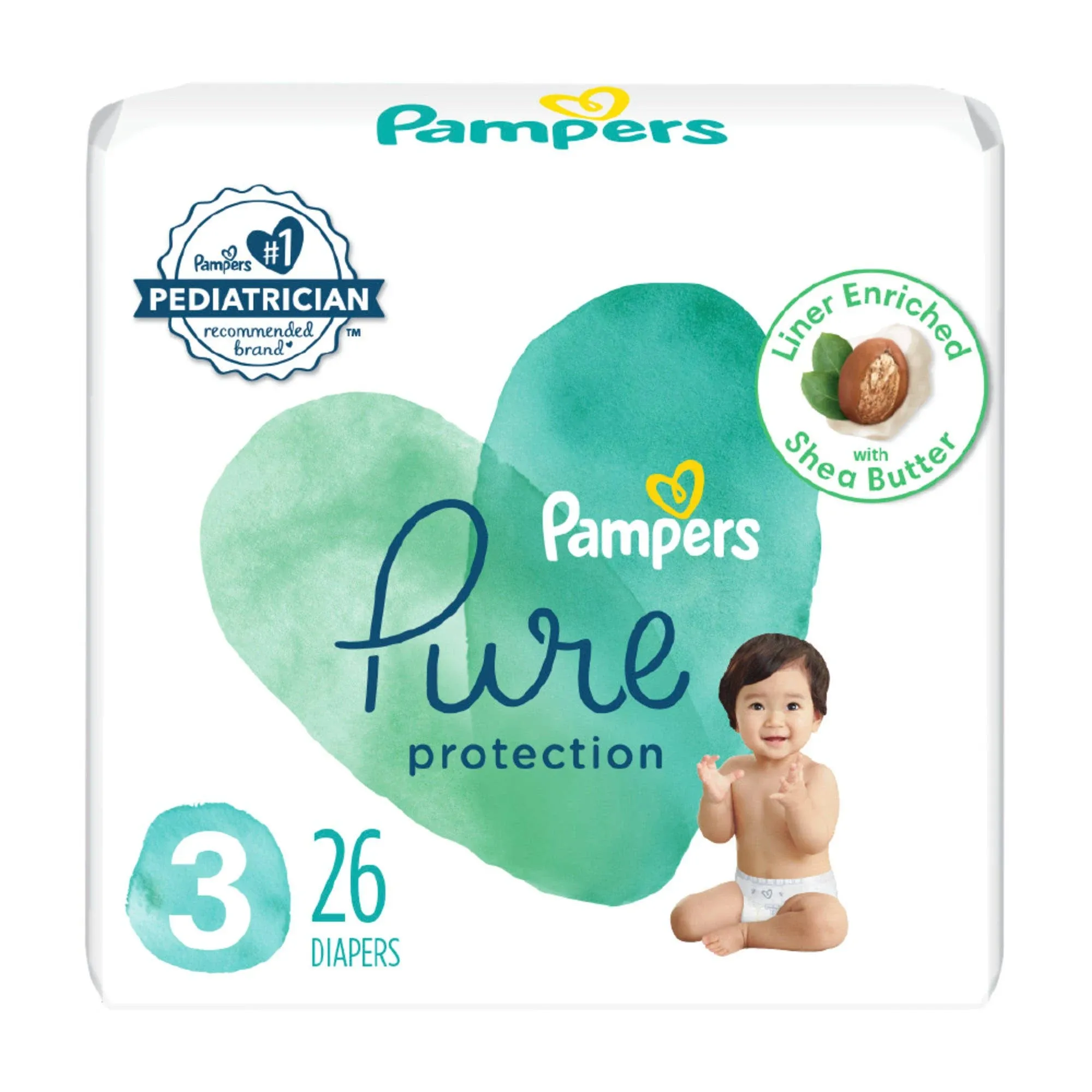 pampers Pure Protection Diaper Size 3 26 ct Old