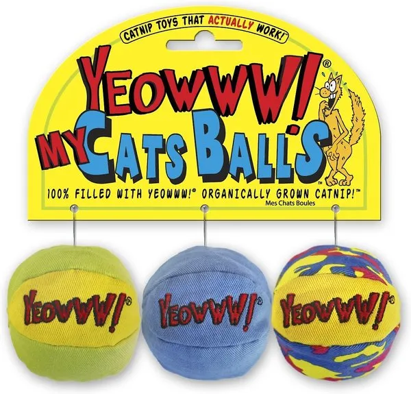 Yeowww! My Cats Balls Catnip Toys