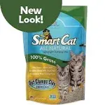 SmartCat All Natural Clumping Cat Litter, 5 Pound (80oz 1 Pack) - Chemical and Dust Free - Alternative to Clay and Pellet Litter – No Chemicals and 99% Dust Free - Unscented and Lightweight